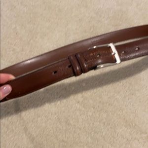 Perry Ellis men’s belt - brown leather - 46